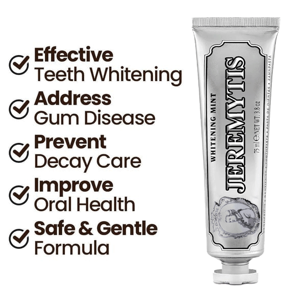 ⏰[Official Brand Store 24-Hours Promotion]" JEREMYTIS™ Ultra Whitening Mint Toothpaste✨"