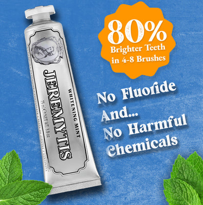 ⏰[Official Brand Store 24-Hours Promotion]" JEREMYTIS™ Ultra Whitening Mint Toothpaste✨"