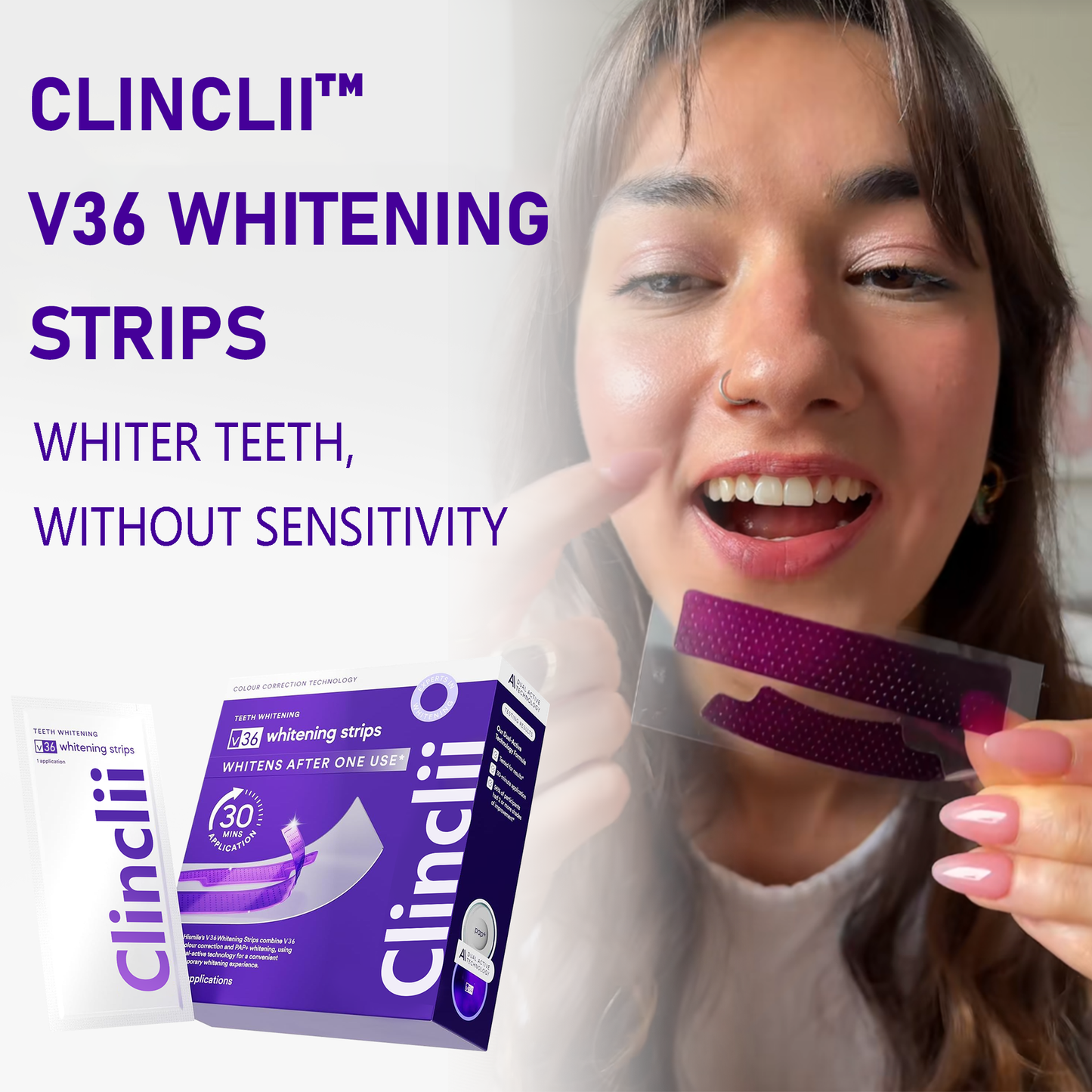V36 Whitening Strips – Professional Teeth Whitening at Home