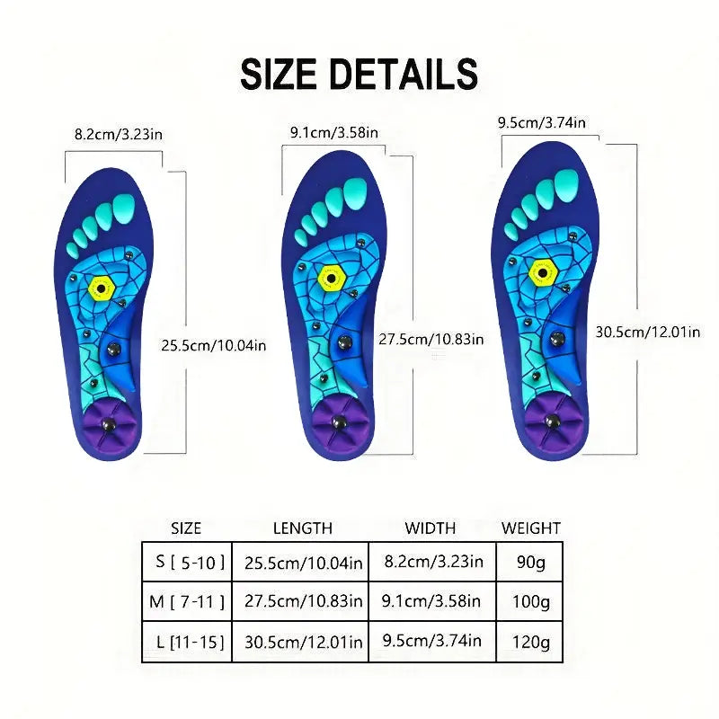 All-Day Comfort Insoles with Shock Absorption & High Arch Support