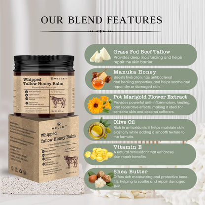 🐂Natural Handmade Beef and Honey Moisturizer